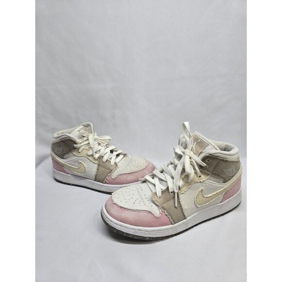 Nike Air Jordan 1 Mid Pastel Grind - Size 5.5 Youth - Picture 1 of 16